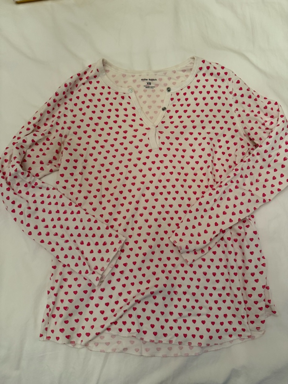 Roller Rabbit Pink Heart Long Sleeve Pajamas - Size XS 🩷 - Picture 7 of 12